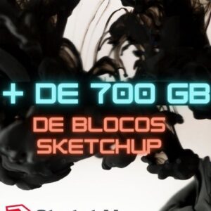 + DE 700 GB DE BLOCOS SKETCHUP